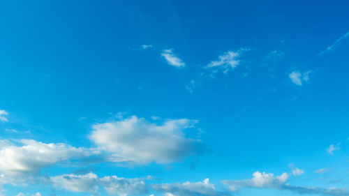 Low angle view of blue sky