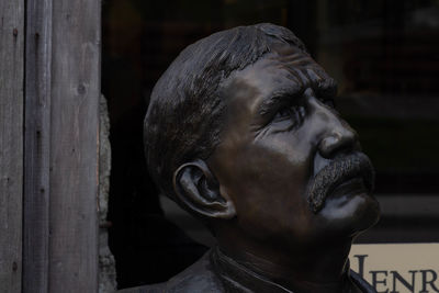 Close-up of statue against blurred background