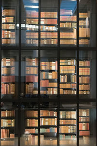 View of books in shelf