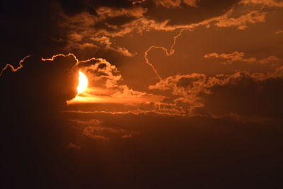 Scenic view of sky during sunset