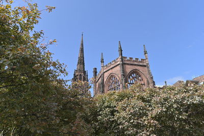 Low angle view of historical building against sky