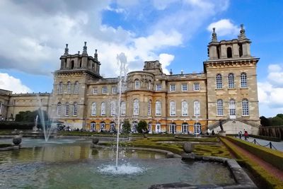View of historical building against cloudy sky