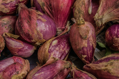 Full frame shot of vegetables for sale at market