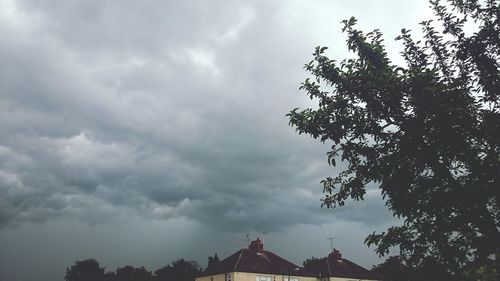 Low angle view of cloudy sky