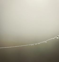 Close-up of water against sky