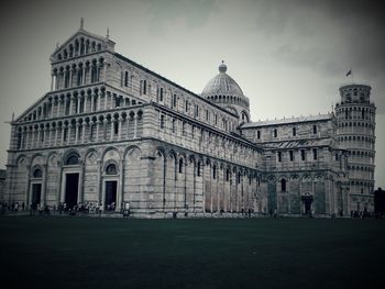 Low angle view of historical building