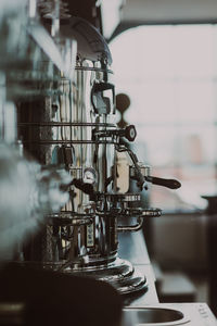 Close-up of coffee maker