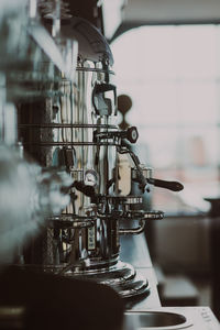 Close-up of coffee maker