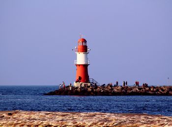Lighthouse on shore