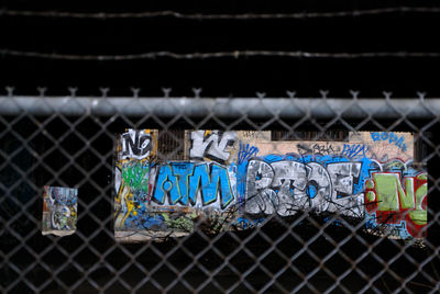 Close-up of chainlink fence