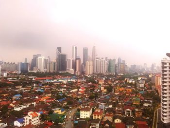 Aerial view of buildings in city