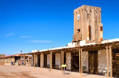 View of historical building against blue sky