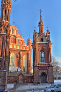 Low angle view of historical building against sky