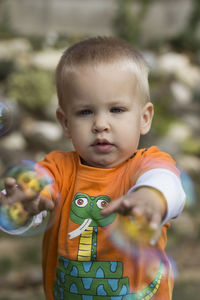 Portrait of cute boy