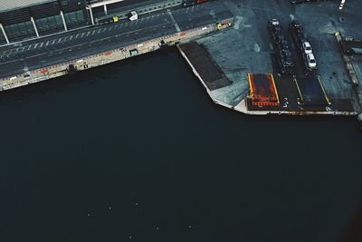 Cars on road in city