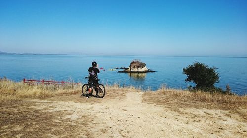 View of boats in sea