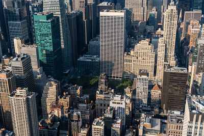 High angle view of cityscape