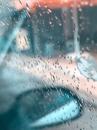 Raindrops on a glass window