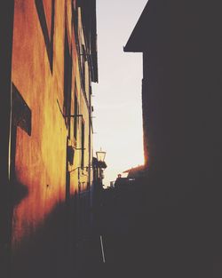 Low angle view of buildings against sky