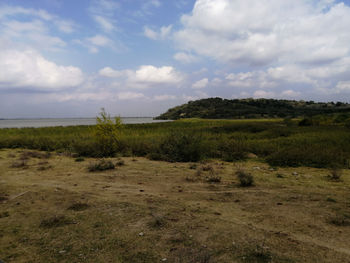 Scenic view of landscape against sky