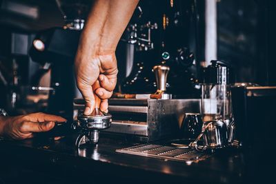 Barista making