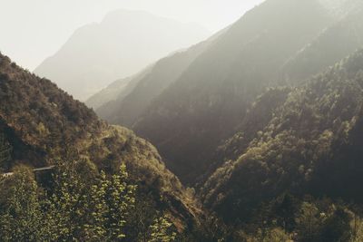 Scenic view of mountains