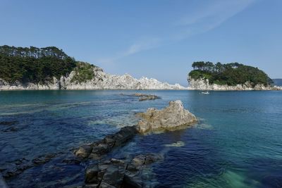 Scenic view of sea against sky