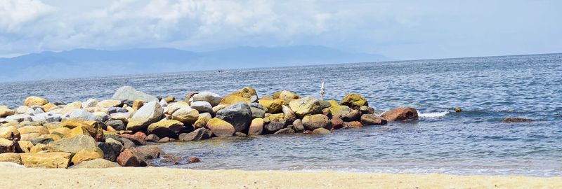 Panoramic landscape views of and around puerto vallarta mexico mountains, city and tropical jungles.