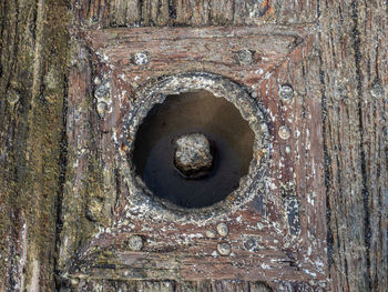 Full frame shot of old rusty metal