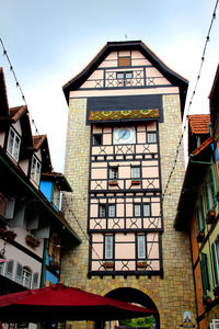 Low angle view of building against sky