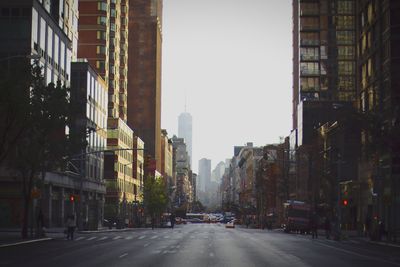 View of city street