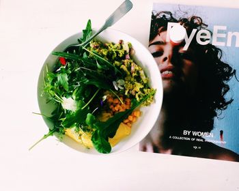 Woman eating food