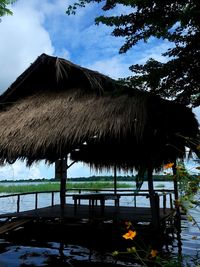 Scenic view of park against sky