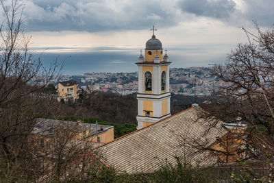 Low angle view of church against sky