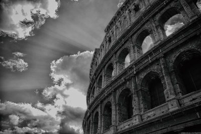 Low angle view of arched structure