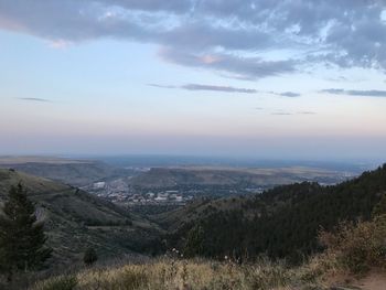 Scenic view of landscape against sky