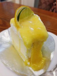 Close-up of food in plate