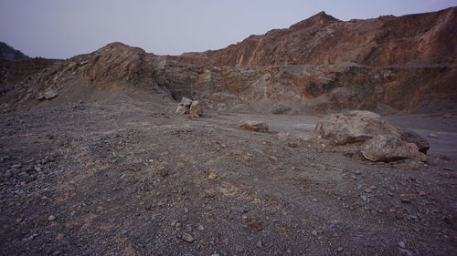 Rock formations in desert