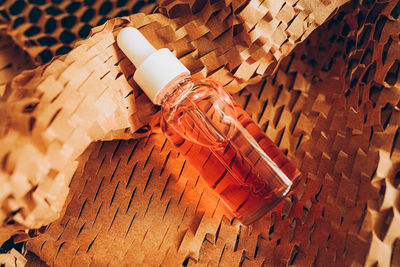 Close-up of wooden table