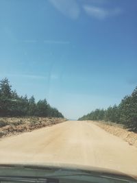 Road passing through landscape