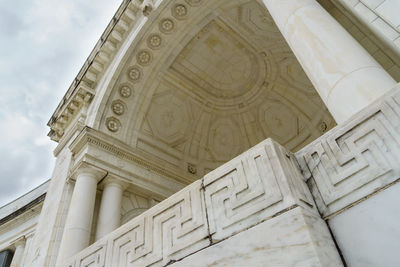 Low angle view of historical building against sky