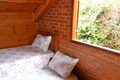 View of open window