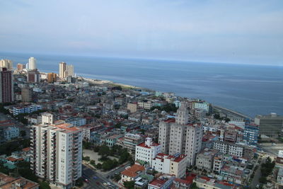 High angle view of cityscape