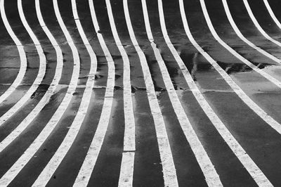 Full frame shot of zebra crossing