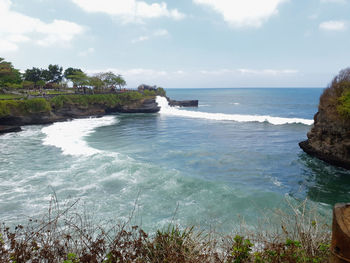 Scenic view of sea against sky
