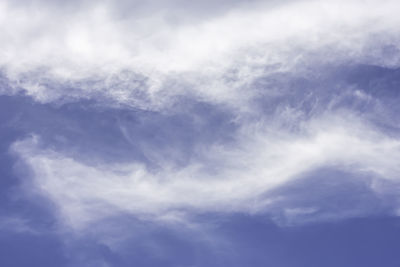 Low angle view of clouds in sky