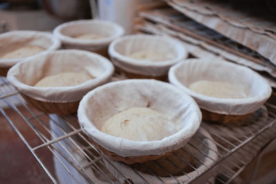Organic bakery - details of baking loafs