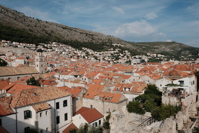 Dubrovnik croatia old town red tile roofs beautiful history