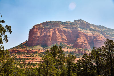 Scenic view of rocky mountains against sky