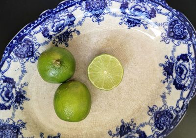 High angle view of fruits